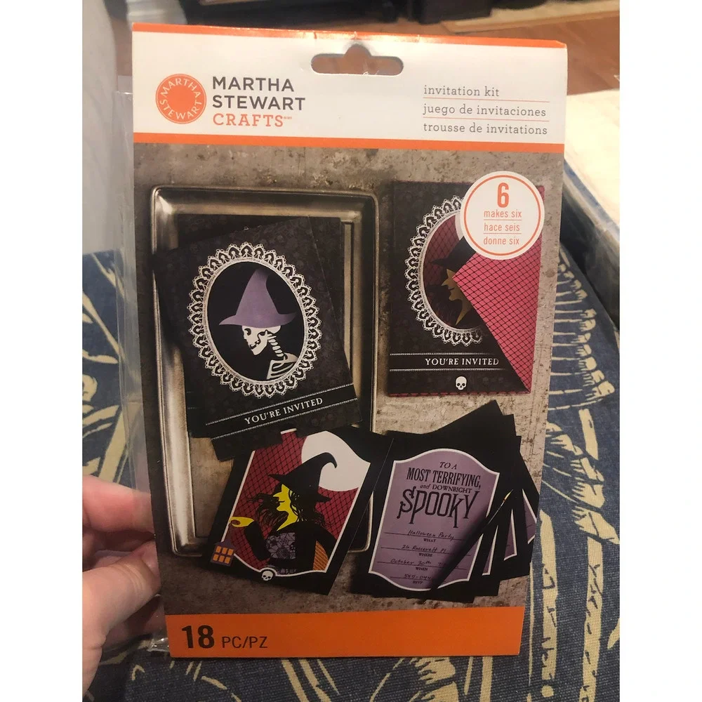 NWT Martha Stewart Crafts Halloween‎ Invite Bundle 22 Invites Total